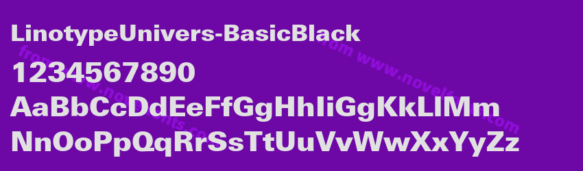 LinotypeUnivers-BasicBlackPreview