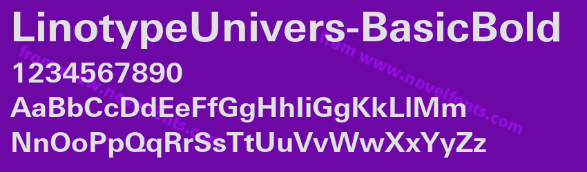 LinotypeUnivers-BasicBoldPreview