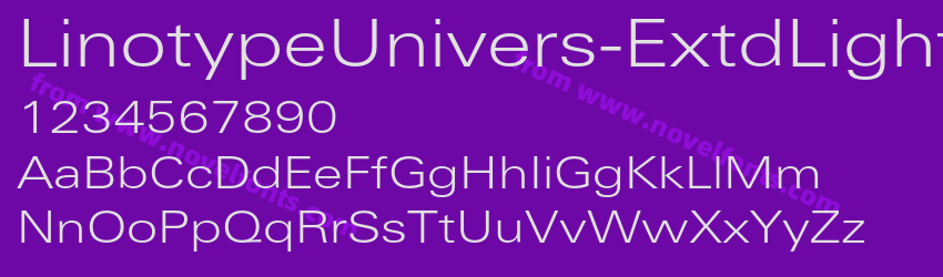 LinotypeUnivers-ExtdLightPreview