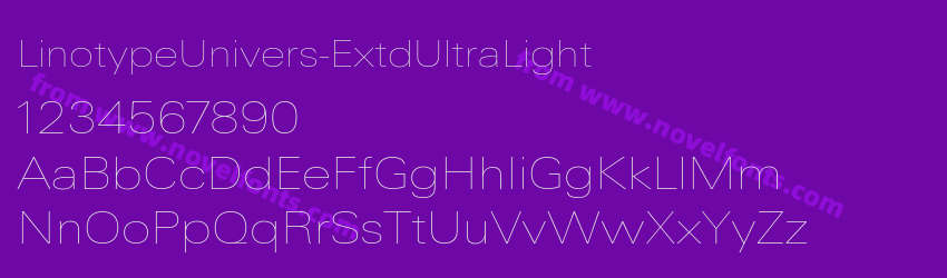 LinotypeUnivers-ExtdUltraLightPreview