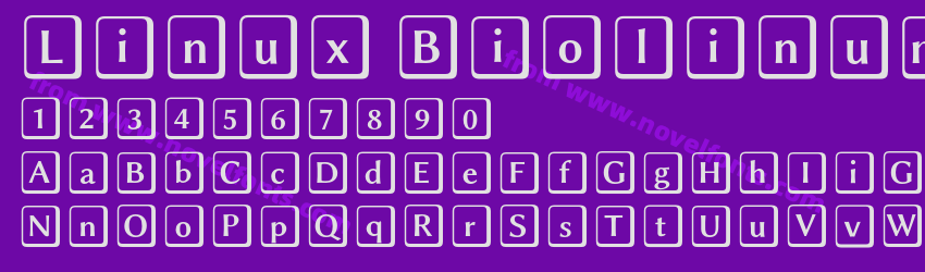 Linux Biolinum Keyboard OPreview