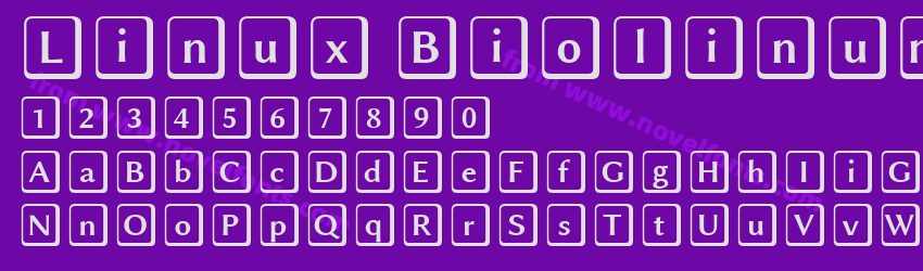 Linux Biolinum KeyboardPreview