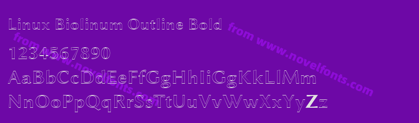 Linux Biolinum Outline BoldPreview