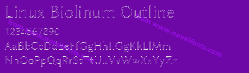 Linux Biolinum OutlinePreview