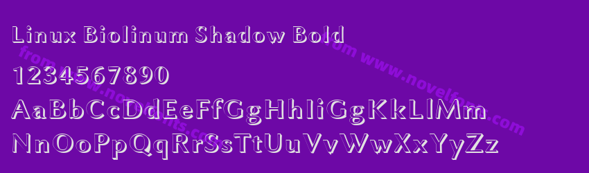 Linux Biolinum Shadow BoldPreview