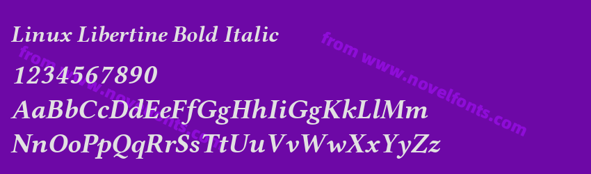 Linux Libertine Bold ItalicPreview