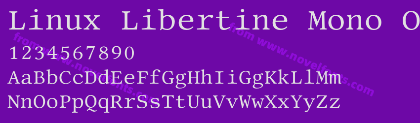 Linux Libertine Mono OPreview