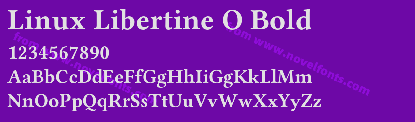 Linux Libertine O BoldPreview