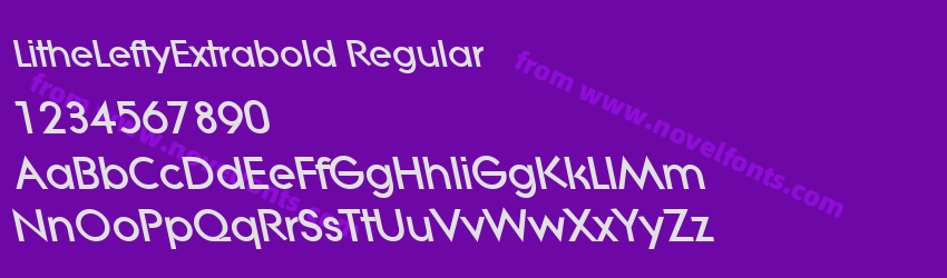 LitheLeftyExtrabold RegularPreview