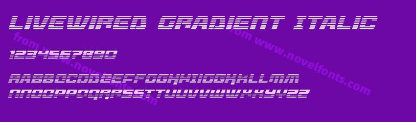 Livewired Gradient ItalicPreview