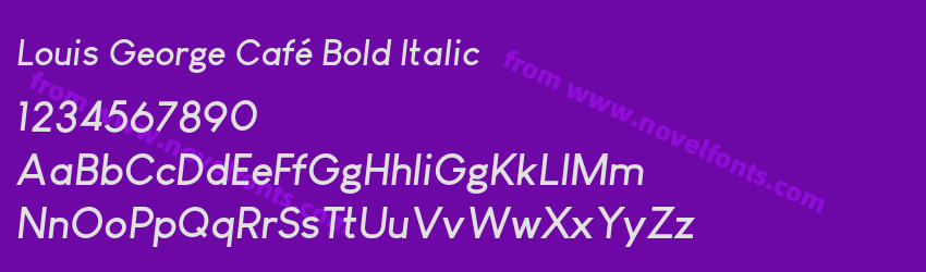 Louis George Café Bold ItalicPreview