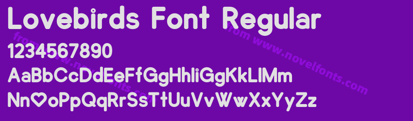 Lovebirds Font RegularPreview