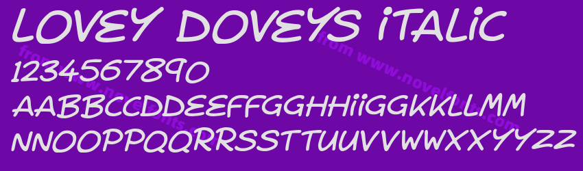 Lovey Doveys ItalicPreview