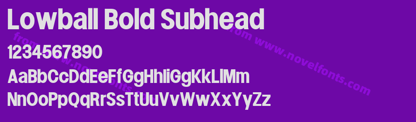 Lowball Bold SubheadPreview