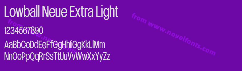 Lowball Neue Extra LightPreview