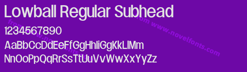 Lowball Regular SubheadPreview