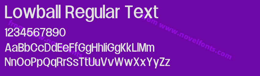 Lowball Regular TextPreview