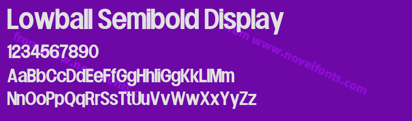 Lowball Semibold DisplayPreview