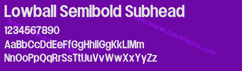 Lowball Semibold SubheadPreview