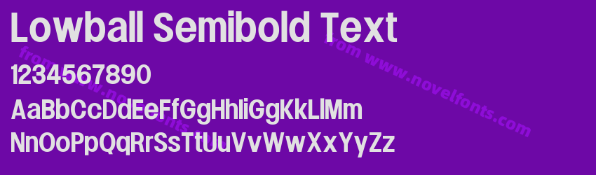 Lowball Semibold TextPreview