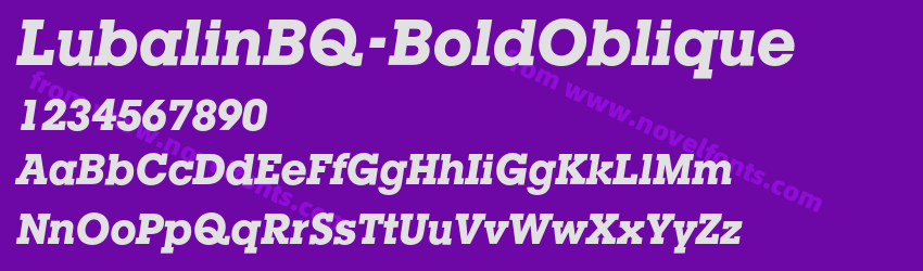 LubalinBQ-BoldObliquePreview