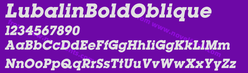 LubalinBoldObliquePreview