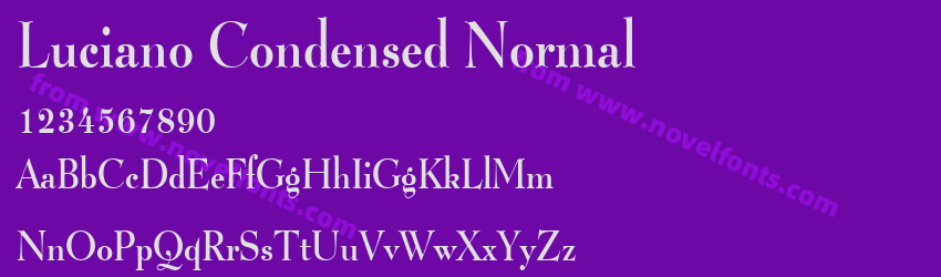 Luciano Condensed NormalPreview