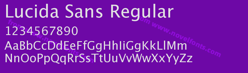 Lucida Sans RegularPreview