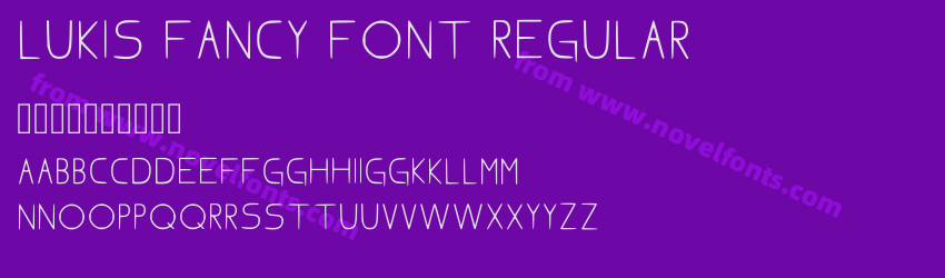 Lukis Fancy Font RegularPreview