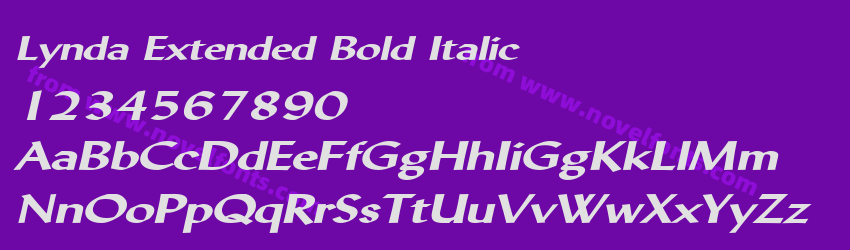 Lynda Extended Bold ItalicPreview