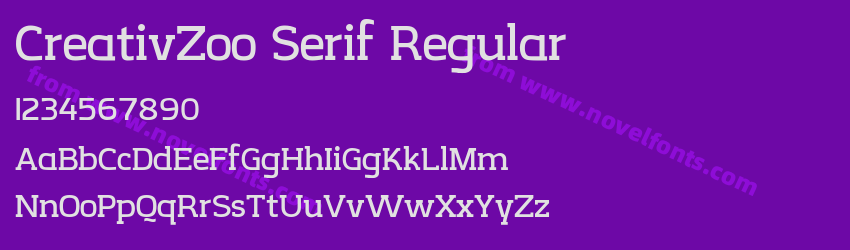 CreativZoo Serif RegularPreview