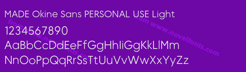 MADE Okine Sans PERSONAL USE LightPreview