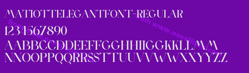 MATIOTTELEGANTFONT-RegularPreview