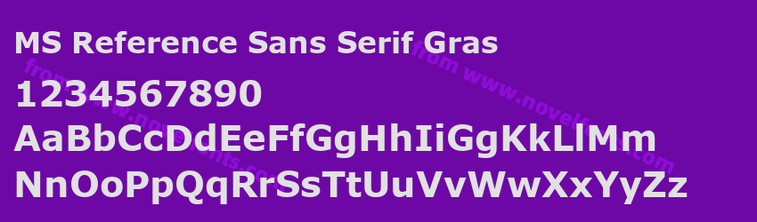 MS Reference Sans Serif GrasPreview