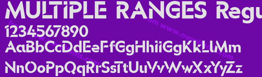 MULTIPLE RANGES RegularPreview