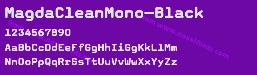 MagdaCleanMono-BlackPreview