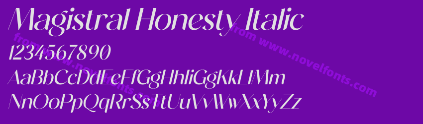 Magistral Honesty ItalicPreview