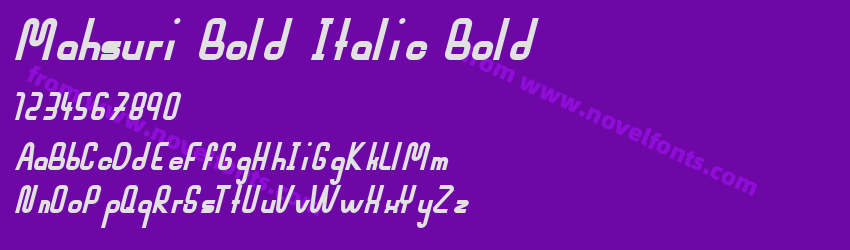 Mahsuri Bold Italic BoldPreview