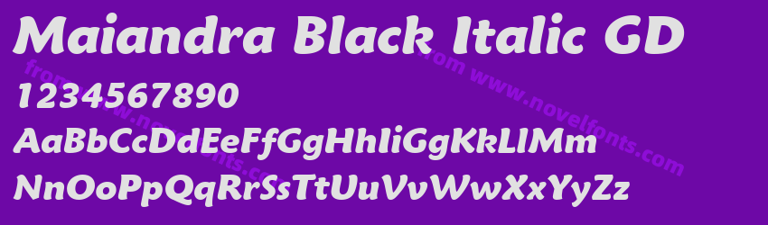 Maiandra Black Italic GDPreview