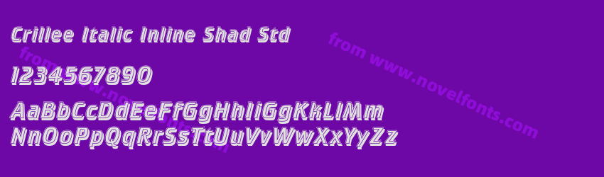 Crillee Italic Inline Shad StdPreview