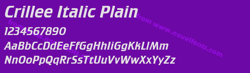 Crillee Italic PlainPreview