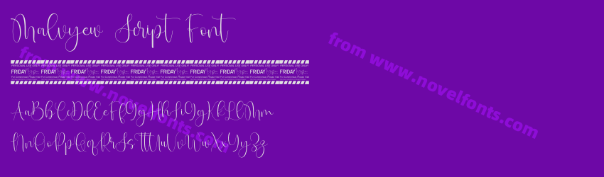 Malvyew Script FontPreview