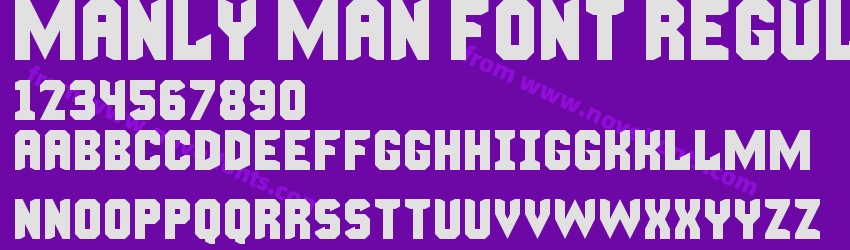 Manly Man Font RegularPreview