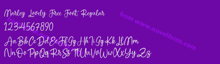 Marley Lovely Free Font RegularPreview