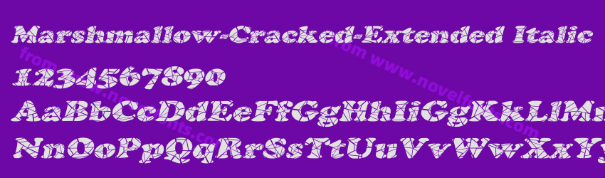 Marshmallow-Cracked-Extended ItalicPreview