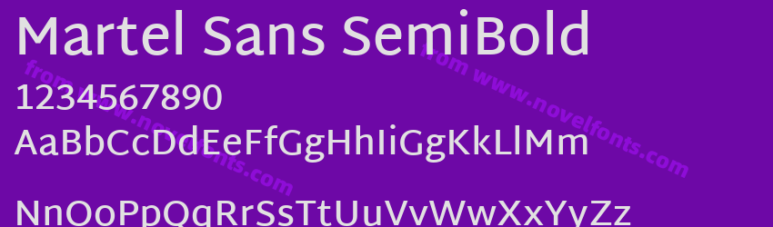 Martel Sans SemiBoldPreview