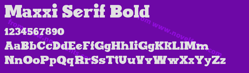 Maxxi Serif BoldPreview