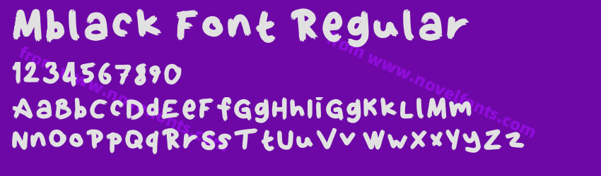 Mblack Font RegularPreview