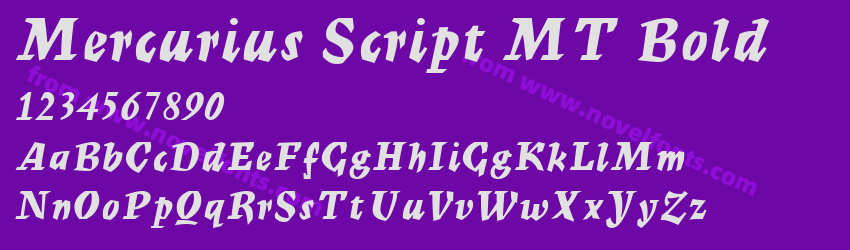 Mercurius Script MT BoldPreview