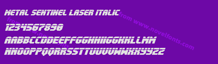 Metal Sentinel Laser ItalicPreview